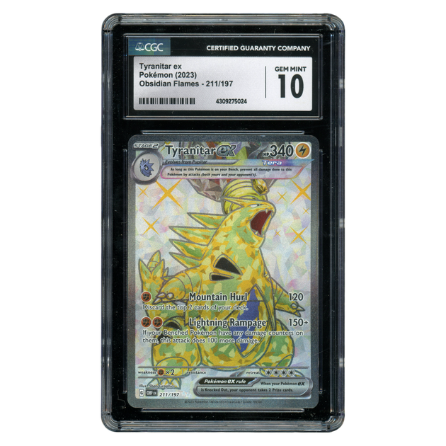 Pokemon Tyranitar ex - CGC 10