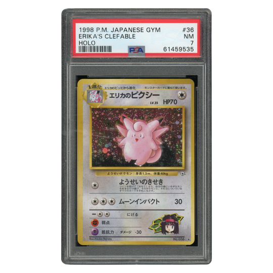 Pokemon Erika's Clefable - PSA 7