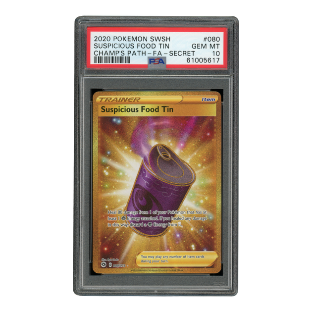 Pokemon Suspicious Food Tin - PSA 10 (61005617)