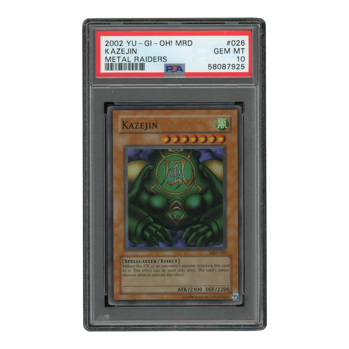 YuGiOh Kazejin - PSA 10