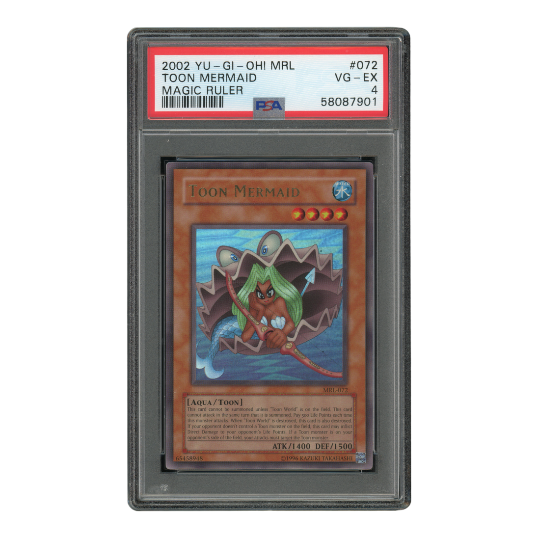 YuGiOh Toon Mermaid - PSA 4