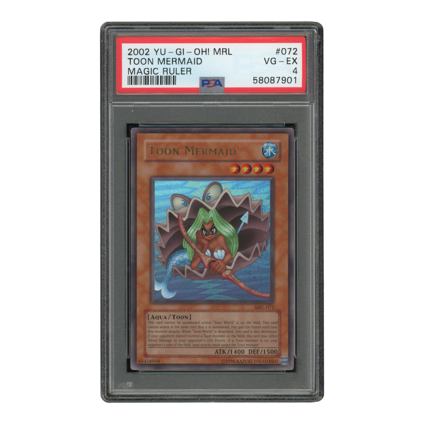 YuGiOh Toon Mermaid - PSA 4