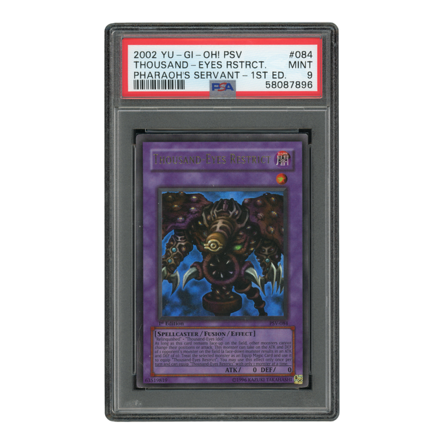 YuGiOh Tousand-Eyes Restrict - PSA 9